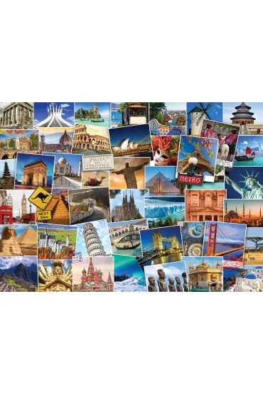 Puzzle 1000 el. Poczt�wki ze �wiata Eurographics