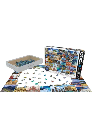 Puzzle 1000 el. Poczt�wki ze �wiata Eurographics