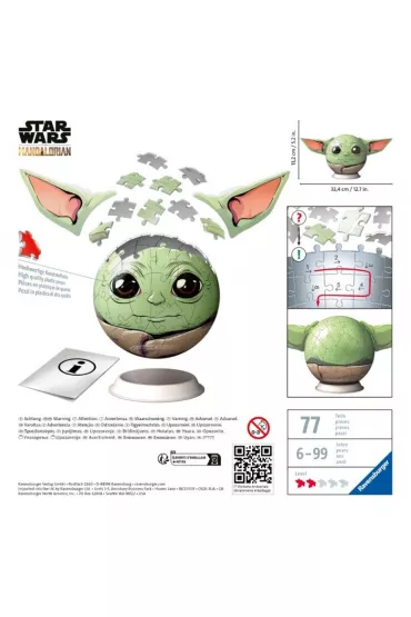 Puzzle 72 el. 3D Star Wars Grogu Kula Ravensburger