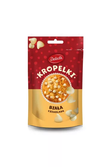 Delecta Kropelki Biaa czekolada 80 g