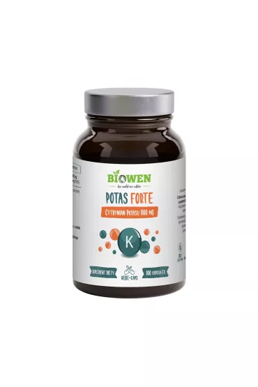Biowen Potas Forte - cytrynian potasu - Suplement diety 100 kaps.