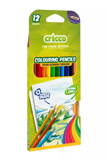 Cricco Kredki tr�jk�tne 12 szt.