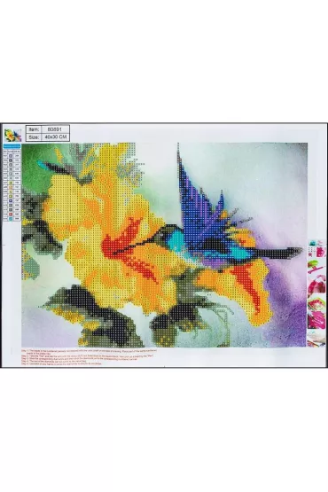 Centrum Diamentowa mozaika 5D - Bird 30x40cm