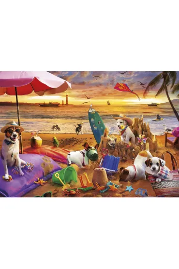 Puzzle 1000 el. Psy na pla�y Educa