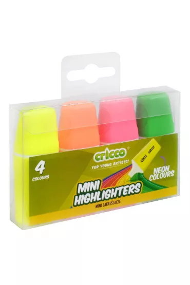 Cricco Zakre�lacze mini neon 4 szt.