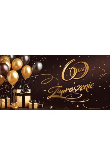 AbCard Zaproszenie na 60 Urodziny Z187 (5 szt)