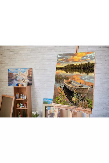 Twoje Hobby Malowanie po numerach - ��d� przy brzegu 40x50cm