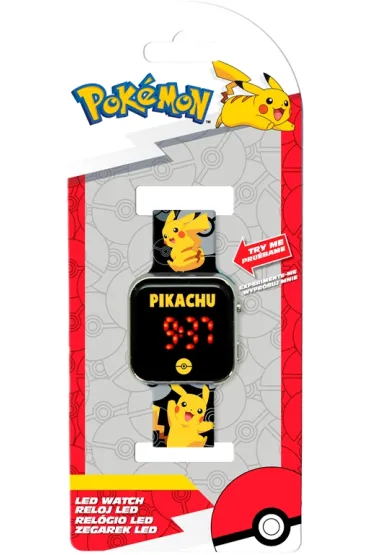 Zegarek LED z kalendarzem Pokemon POK4402