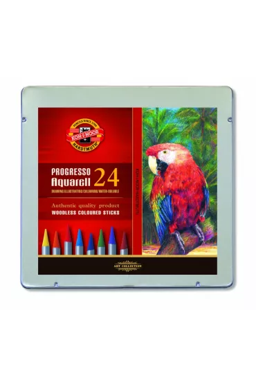 Koh-I-Noor Kredki akwarelowe bezdrzewne Progresso 24 szt.