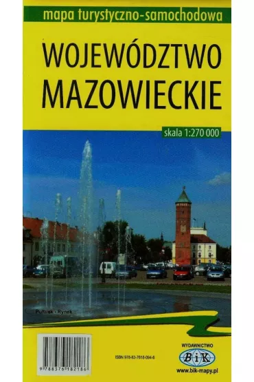 Mapa turystyczno-samochodowa Wojew�dztwo mazowieckie 1:270 000