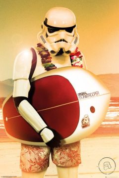 Star Wars Gwiezdne Wojny Szturmowiec Surfing - plakat 61x91,5 cm