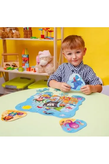 Puzzle w saszetce 49 el. Piraci + mini gra Roter Kafer