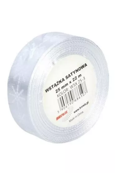 Brewis Wst��ka satynowa z motywem �wi�tecznym 25mm x 22m