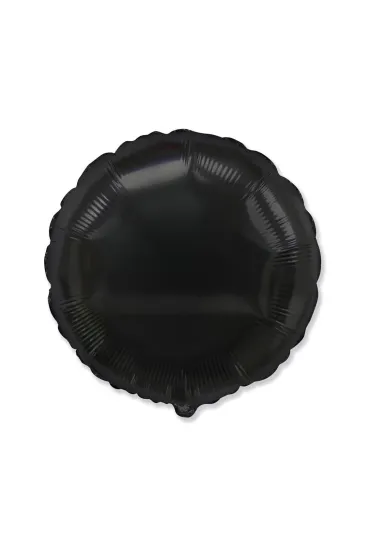 Balon foliowy Okr�g�y czarny 45cm