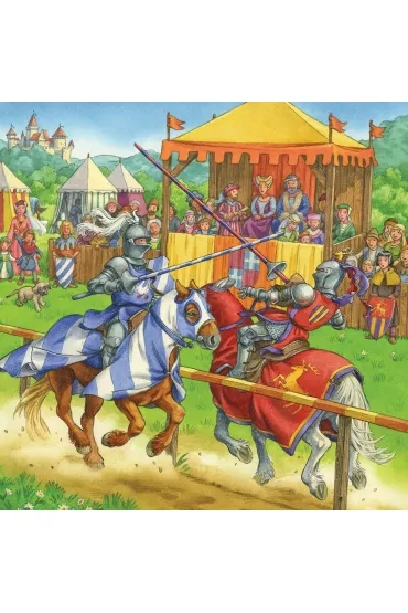 Puzzle 3x49 el. Rycerze Ravensburger