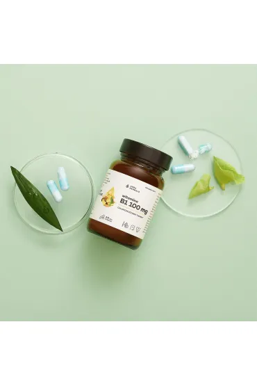 Aura Herbals Witamina B1 100 mg, tiamina Suplement diety 60 kaps.