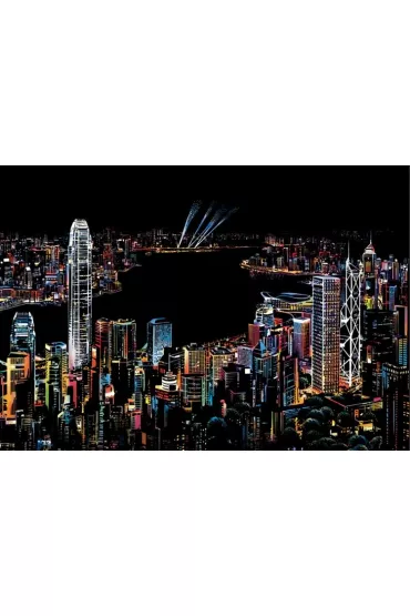 Twoje Hobby Hong Kong. Magiczna zdrapka - wydrapywanka 40.0 x 28.5 cm