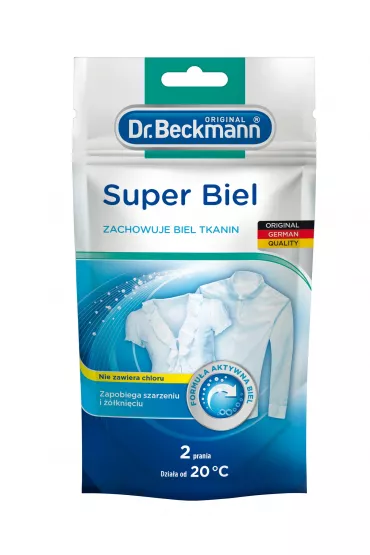 Dr. Beckmann Super Biel - Zachowuje biel tkanin 80 g