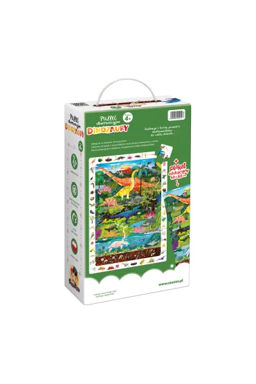 Puzzle obserwacyjne 60 el. Dinozaury Bright Junior Media