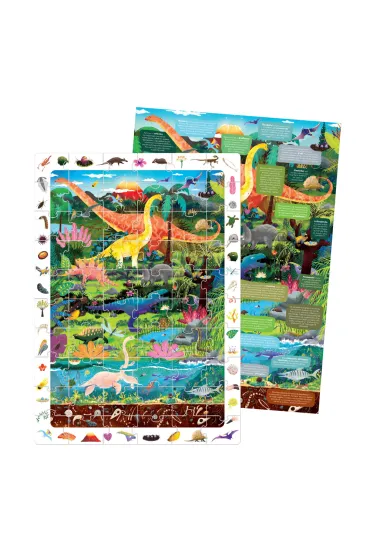 Puzzle obserwacyjne 60 el. Dinozaury Bright Junior Media