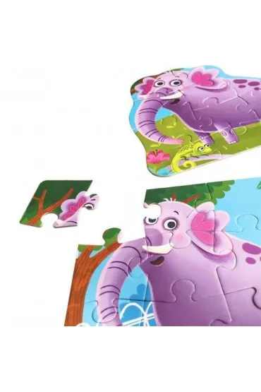 Puzzle maxi 2w1 (11+48 el.) Zoo Roter Kafer