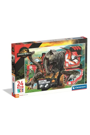 Puzzle 24el Maxi Jurassic CLEMENTONI 24835 CLM