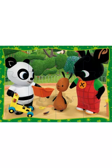 Puzzle 2x12 el. Super Maxi. W szkole Bing Lisciani