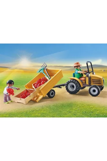 Country Traktor z przyczep� i zbiornikiem na wod� 71442
