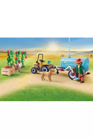 Country Traktor z przyczep� i zbiornikiem na wod� 71442