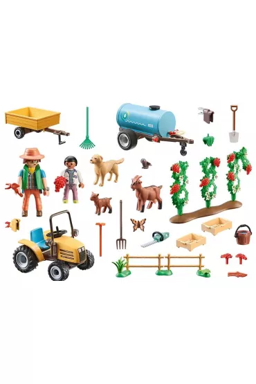 Country Traktor z przyczep� i zbiornikiem na wod� 71442
