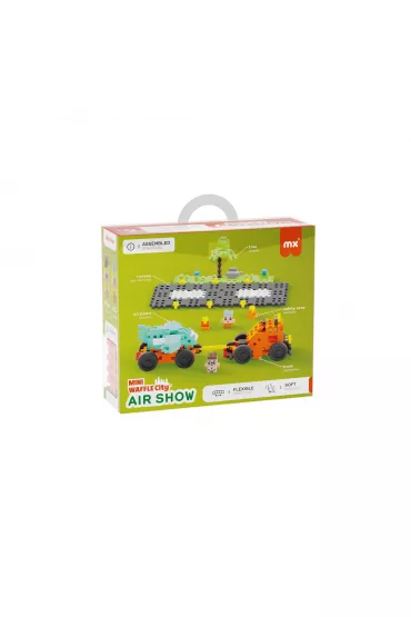 Mini Waffle City Klocki konstrukcyjne Mini Waffle 148 element�w City Pokaz Lotniczy MARIOINEX 904237