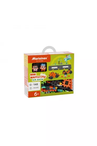 Mini Waffle City Klocki konstrukcyjne Mini Waffle 148 element�w City Pokaz Lotniczy MARIOINEX 904237