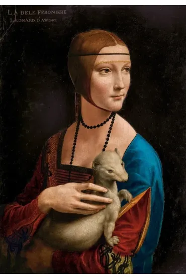 Puzzle 1000 el. Lady with the Ermine, Leonardo da Vinci Castorland