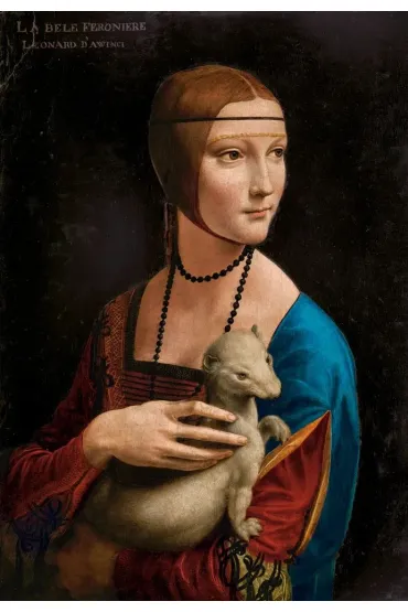 Puzzle 1000 el. Lady with the Ermine, Leonardo da Vinci Castorland