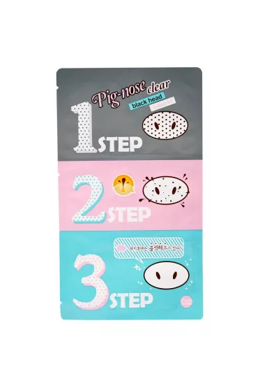 Holika Holika Pig-Nose Clear Black Head zestaw plasterk�w dog��bnie oczyszczaj�cych pory 3 szt.