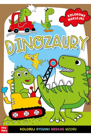 Dinozury. Kolorowe naklejki