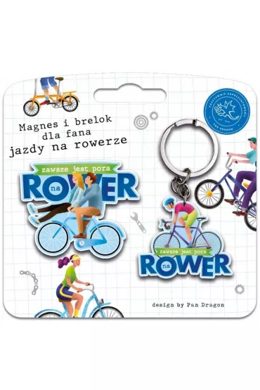 Pan Dragon Zestaw magnes + brelok Rower PORYS