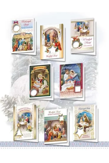 Top Graphic Karnet B6 Bo�e Nar. Z op�atkiem Religia MIX 10 szt.