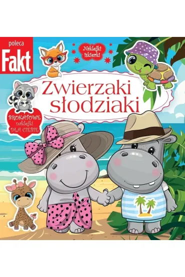 Zwierzaki s�odziaki. Brokatowe naklejki dla ciebie