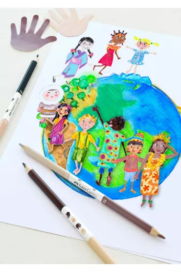 Faber-Castell Kredki tr�jk�tne Children of the World 15 szt.