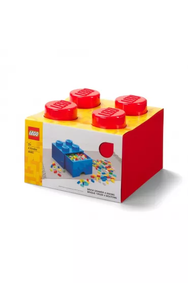 Szuflada klocek LEGO Brick 4 Czerwona