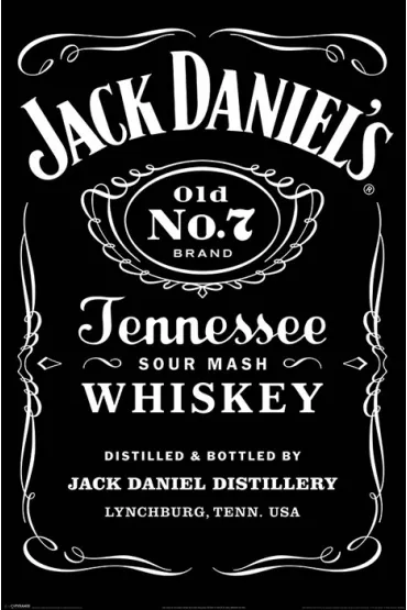 Jack Daniels Etykieta - plakat 61x91,5 cm