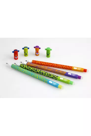 Happy Color D�ugopis wymazywalny Uszaki Wild, 0.5mm, niebieski 0.5 mm