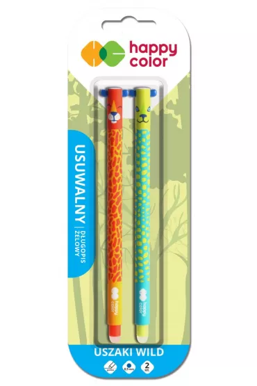 Happy Color D�ugopis wymazywalny Uszaki Wild, 0.5mm, niebieski 0.5 mm