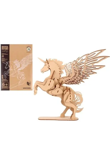 Puzzle drewniane 3D mityczne jednoro�ec Pro Kids