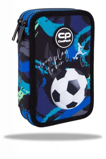 Coolpack, Pi�rnik podw�jny z wyposa�eniem Jumper 2 - Football Navy (F066967)