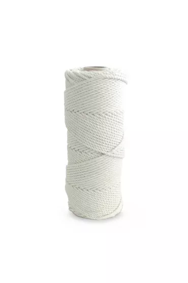 Dalprint Sznurek bawe�niany do makramy bia�y 3mm x 100m