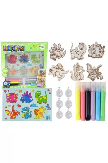 Leantoys Witrae na okno Dinozaury 3D