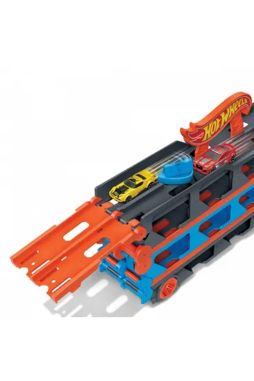 Hot Wheels. City Wy�cigowy transporter 2w1 GVG37 Mattel
