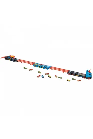 Hot Wheels. City Wy�cigowy transporter 2w1 GVG37 Mattel